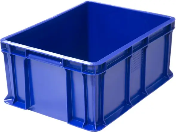 Ящик пластиковый сплошной, 400×300×180 мм, 16.6 л, чёрный [702.03.02]