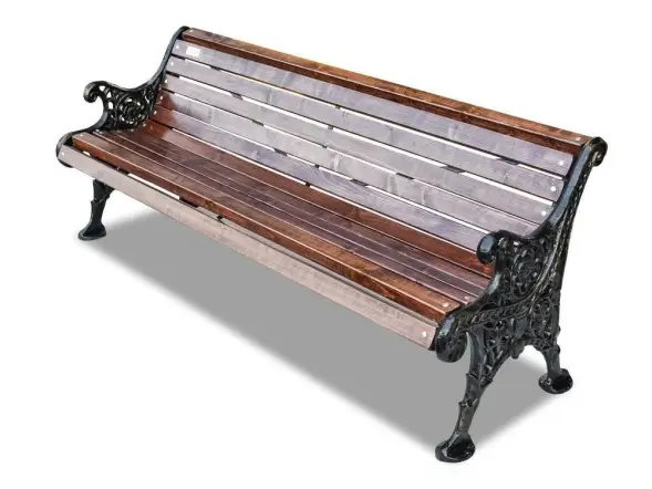 Скамейка чугунная «Ажурная» 3,0 м (3 опоры)